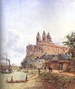Jakob Alt The Monastery of Melk on the Danube oil painting on canvas